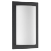 Wandleuchte LB23 Edelstahl graphit E27 max.75W