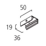 Ceiling clip LB23 black