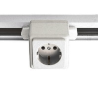 Socket adapter 3-phase construction 240V/6.3A white