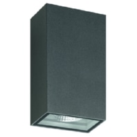 LED-Wandleuchte LB23 2x 6W 3000K 2x 456lm IP54 Alu graphit