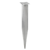 Ground spike LB23 1 drill. m. 18mm z. Cable insertion stainless steel