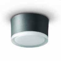 LED-Deckenleuchte LB23 1x 14,5W 3000K 1850lm D:130mm Graphit