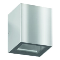 Wandleuchte LB23 1x G9 33W Edelstahl 100x90x90mm