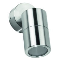 Wandleuchte LB23 1x GU10 35W Edelstahl D:60mm 90�/270�