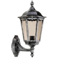 Wandleuchte LB23 Aluguss schwarz-silber E27 IP43