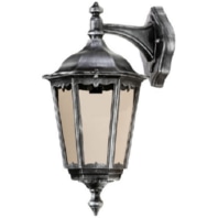 Wandleuchte LB23 Aluguss schwarz-silber E27 IP43