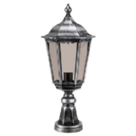 Floor lamp LB23 cast aluminum black-silver E27 IP43