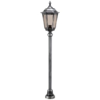Floor lamp LB23 cast aluminum black-silver E27 IP43