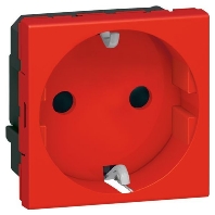 Socket SCHUKO 2-module red, 077218 - Promotional item