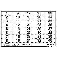 Labelling material white BS 1/40