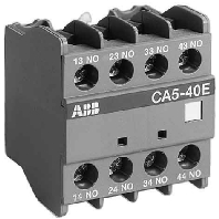 Auxiliary contact block 4 NO/0 NC CA 5-40 E