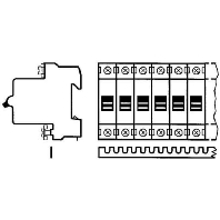 Phase busbar 1-p 12mm 988mm SZ-KS 1/56