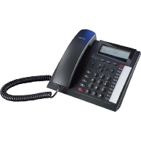 Analogue telephone with cord black T 18 sw