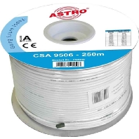 Coaxial cable 75Ohm white CSA 9506 Tr.250