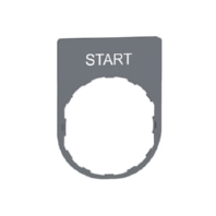 Schildtr�ger 30x40mm START 22mm grau ZBYP2303C0