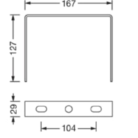 Mounting kit for luminaires 59HP92001