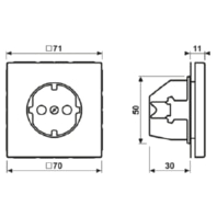 SCHUKO Steckdose 16A 250V SAFETY+ LS 1520 BFKI