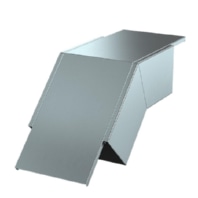 Flat bend for fire-resistant duct PLM BF 1220 FS