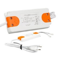 LED Trafo 12V/DC 0-50W 2 female Buchsen 31947