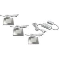 3er-Set LED-Einbauleuchte neutral-wei� edelstahl +LED 24/15W 61056438003