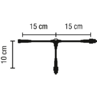 Coupler/connector T-shape for luminaires 58839