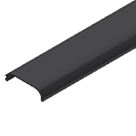 Facade system cover profile 4575mm, black anodized 36105-4575