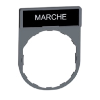 Schildtr�ger 30x40mm MARCHE 22mm grau ZBY2103C0