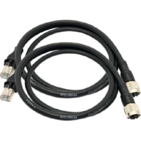 Adapterkabel 1m PROFINET RJ45-St/M12-Bu X-kod AdapterRJ45-M12-X