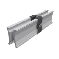 Innenverbinder sw eloxiert mit Tr�ger Rail 60 86160-02