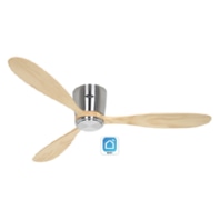 Ceiling fan with remote control, WiFi EcoPlanoWood132BN-NT