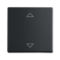Cover plate for switch black 1786 JA/02-885