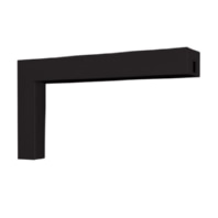 Wandausleger schwarz FT2ECCC-WB-B