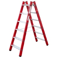 Stufenstehleiter, beidseitig 2x10 Stufen, 45610-7