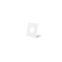 Decorative ring square white matt, 3431
