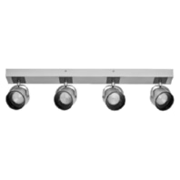 LED-Spotstrahler 4 Spots, silber Decor #4058075828261