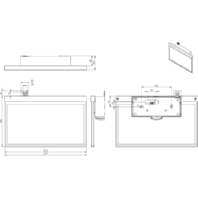 LED-Rettungszeichenleuchte ZB, Edelstahloptik AXW009-E