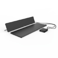 Arbeitsplatzheizung-Set Schwarz 230V LAVA-DESK-ZONE-B