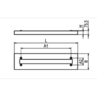 Mounting frame white, ZBS-AR-EE 1545