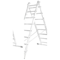 Mehrzweckleiter 2-teilig,2x10 Spr., ALu 52010