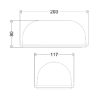 Ersatzglas BR 3610/... LED 1595 SATINIERT
