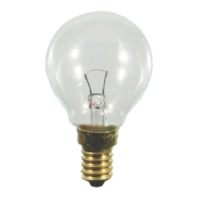 Round lamp 15W 65V E14 clear 48296