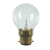 Round lamp 60W 130V B22d clear 43080