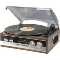 Plattenspieler/Radio 70iger Jahre Design PL186H Holz-si