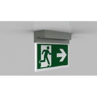 LED-Rettungszeichenleuchte ZB, Edelstahloptik AXD009-E