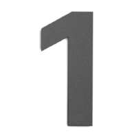Label for house no. luminaire GHN-1 anthrazit