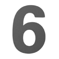 Label for house no. luminaire GHN-6 anthrazit