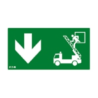 Insert sheet/plate for emergency FT2EWEC-PICTO-RWD