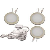 LED Einbauleuchte 3er-Set warmwei�, edelstahloptik 3er Set 61060530002