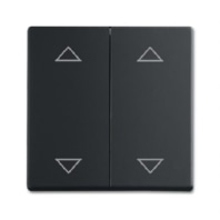 Cover plate for switch black 1785 JA/02-885