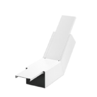 Flat bend for fire-resistant duct PLM BR 0810 RW